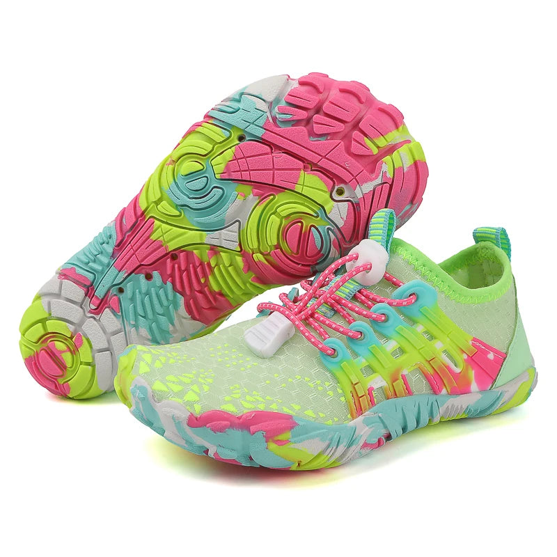 New KID Students Barefoot Quick-Drying Beach Swimming Shoes Aqua Shoes Indoor Fitness Running Shoes Summer Water Shoes 26-38#