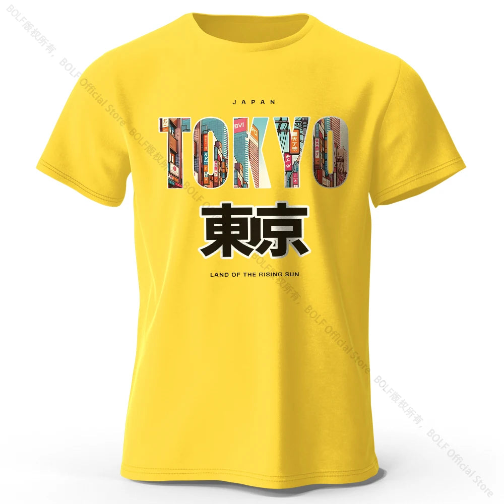 Tokyo Printed Fashion Forward 100% Cotton T-Shirt, Ultra Soft Round Neck Short Sleeve Tee, Perfect for Men & Women - Live Store 4U
