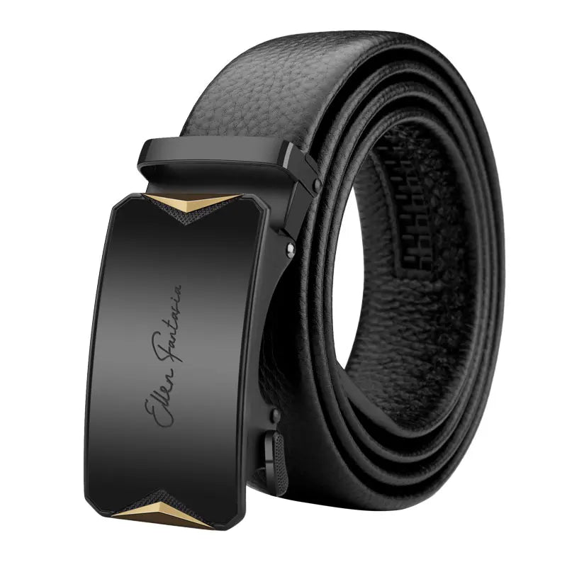OYIFAN Men Belt Genuine Leather belt for men Alloy buckle ratchet belts Men Designer Belt Automatic belts 벨트 - Live Store 4U