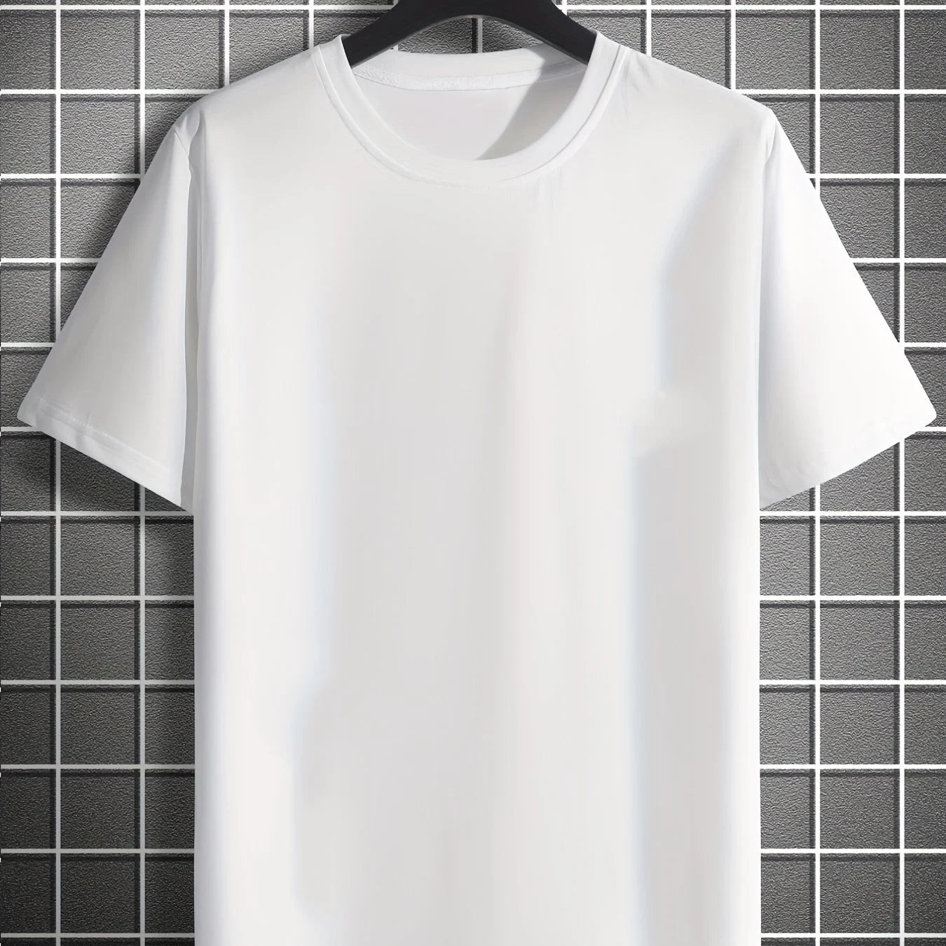 Men's Summer Loose Size 100% Cotton Rose Print Casual Slim Fit Round Neck Short Sleeve T-shirt Top - Live Store 4U