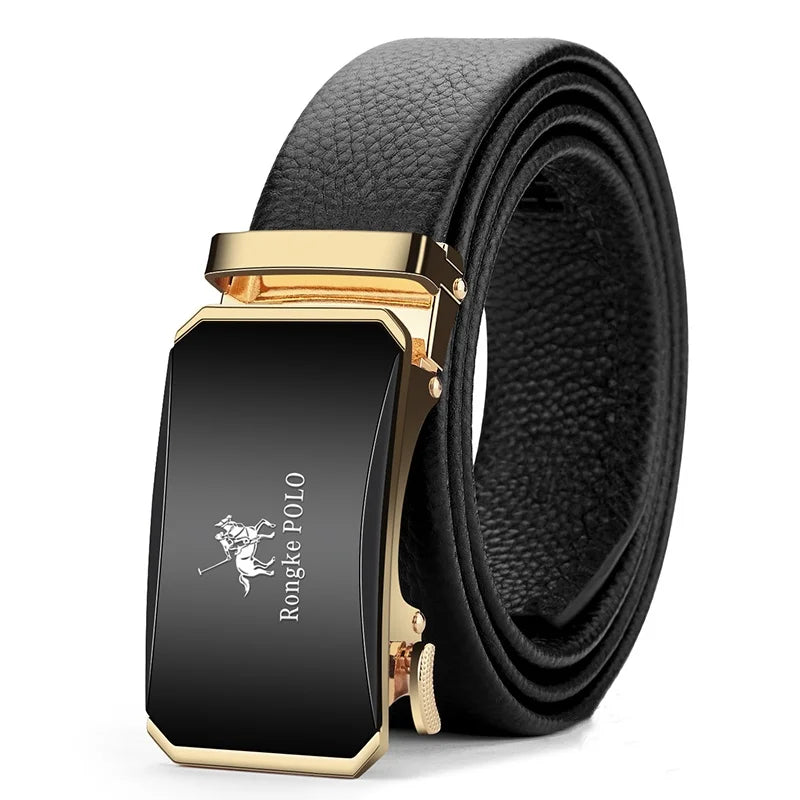 OYIFAN Men Belt Genuine Leather belt for men Alloy buckle ratchet belts Men Designer Belt Automatic belts 벨트 - Live Store 4U