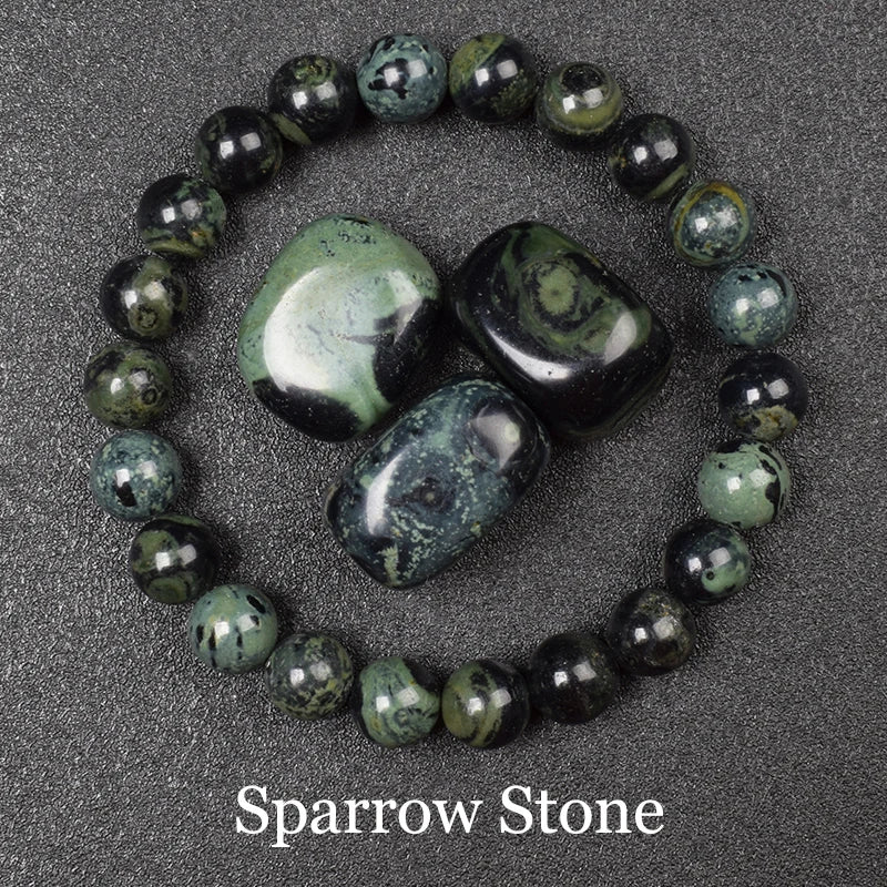 Natural Golden Obsidian Stone Beads Bracelet Men Women Golden Light Rainbow Obsidian Raw Stone Round Bead Natural Energy Jewelry - Live Store 4U