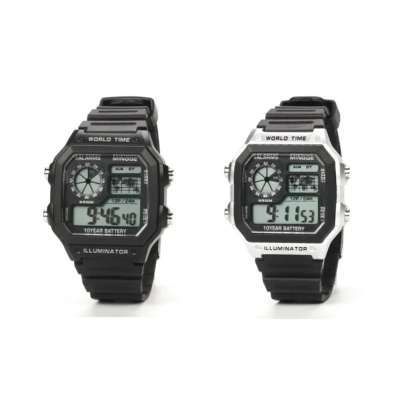 Military Digital Watches Men Sports Luminous Chronograph Waterproof Ultra-thin Male Electronic Wrist Watches Relogio Masculino