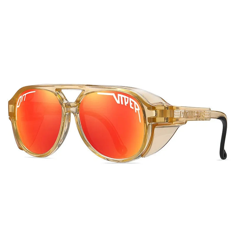 Steampunk Pit Viper Cycling Sunglasses Adult UV400 Men Women Designer Steam Punk Eyewear Vintage Sun Glasses Retro Goggles