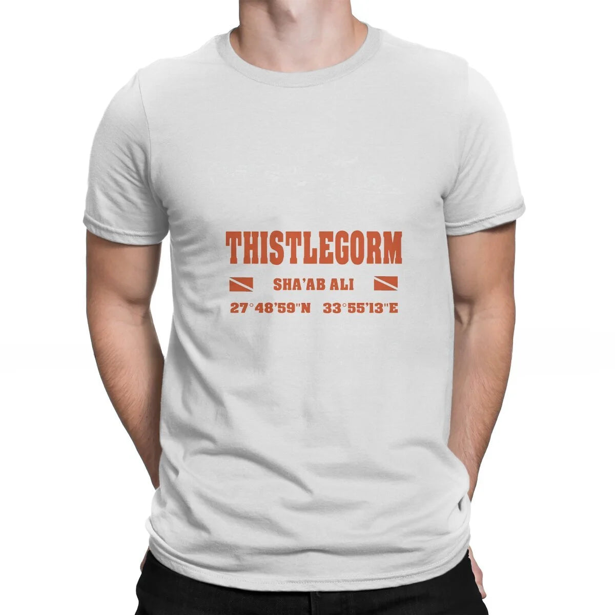 heavyweight Informal Egypt Red Sea Thistlegorm  O Neck TShirt Scuba Diver Adventure Sport Fabric Basic T Shirt Man's