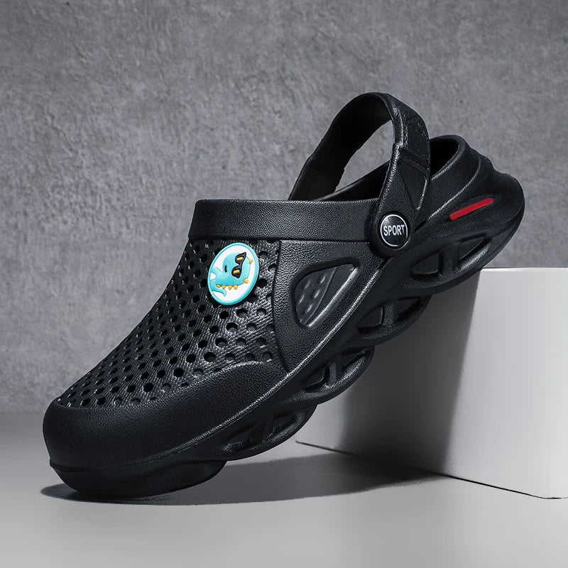 Men's Beach Sandals Summer Outdoor Platform Casual Shoes Fashion Sneakers Breathable Shoes Slippers Slippers Large Size 38-47