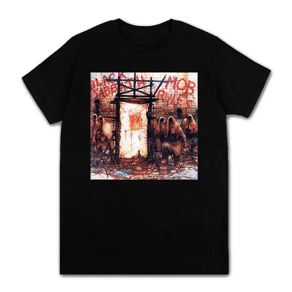 Black Metal Rock Band T shirt Men Women Fashion Casual Graphic Short Sleeve Short Sleeve Plus Size T Shirt Unisex 62474 - Live Store 4U