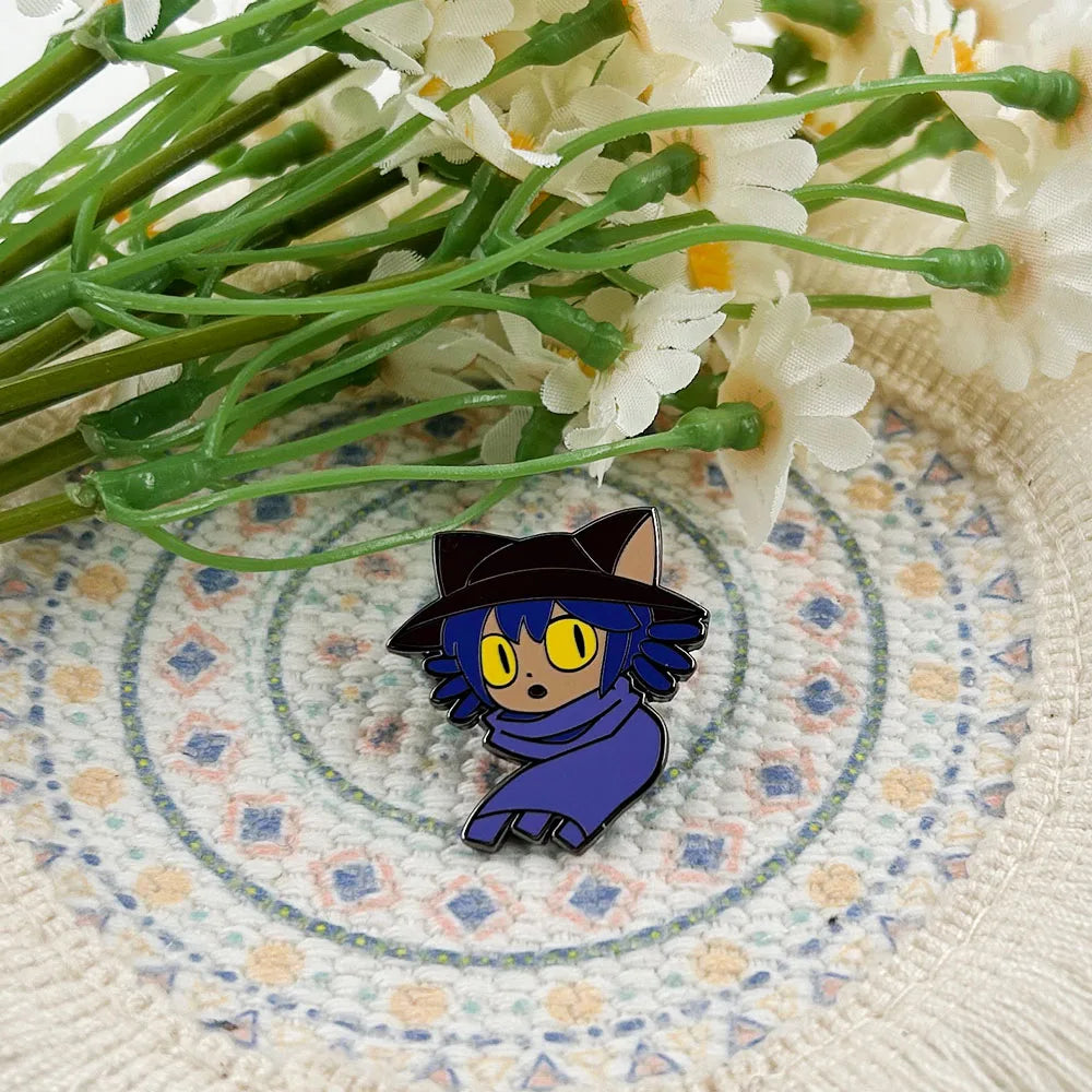 OneShot Niko Enamel Pin Pixel RPG Peripheral Badge Puzzle Adventure Game Character Lapel Pin Gamer Gift Collect