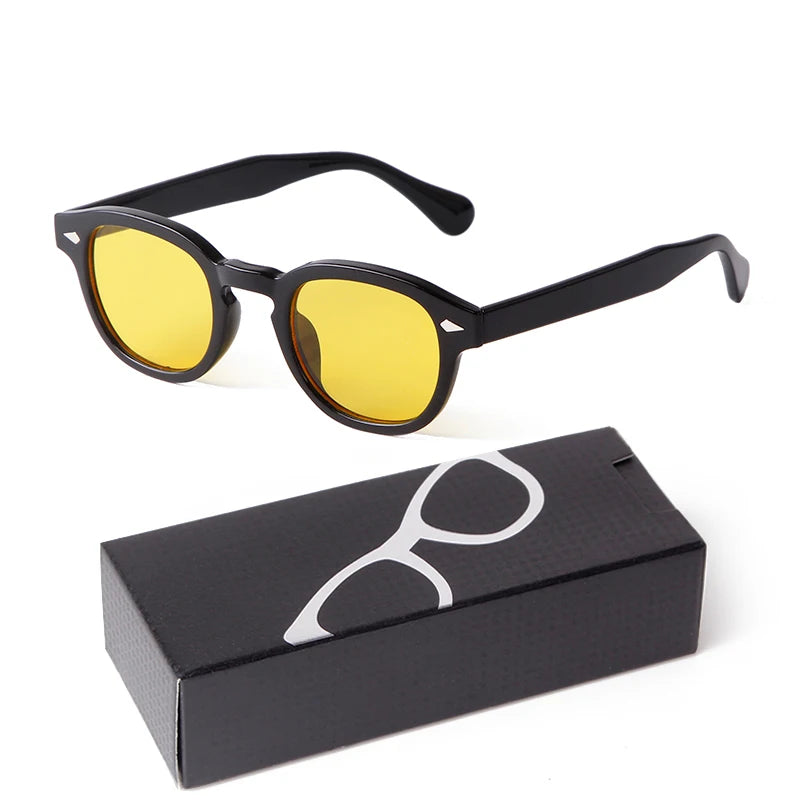 Fashion Gradient Blue Small Round Sunglasses for Women Men Brand Designer Vintage Tortoise Square Sun Glasses Lunettes De Soleil