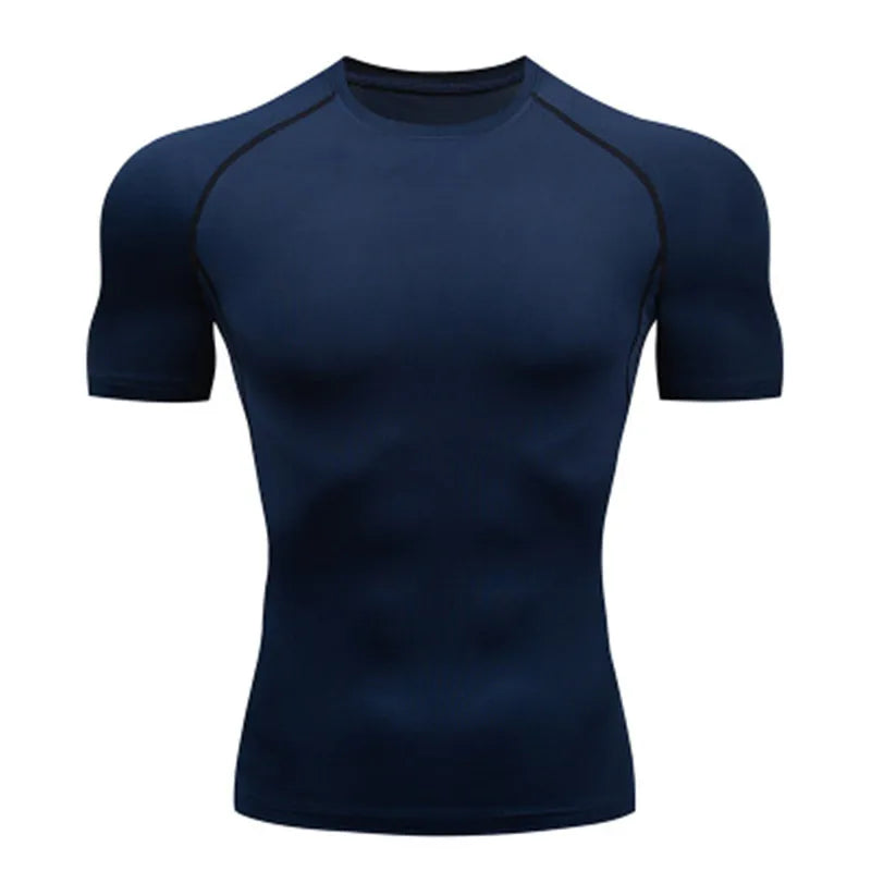 Men's T Shirt Outdoor Training Fitness Gym Jogging Running Sweatshirt Bat/-Man Compression Shirts Tight Elastic Breathable - Live Store 4U