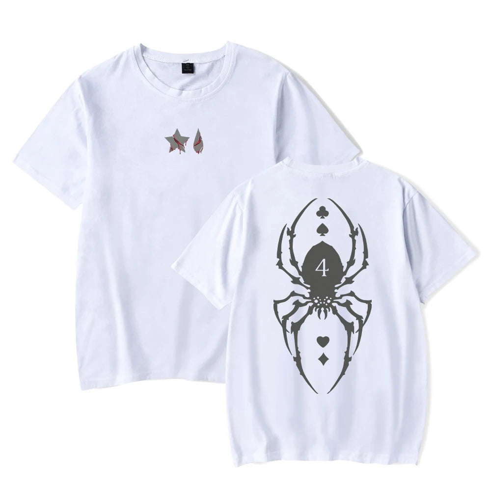 Japanese Anime Hunter X Hunter Print T-shirt Men Washed TShirt Hip Hop Streetwear TShirt Summer Harajuku Acid Cotton Tee Unisex - Live Store 4U