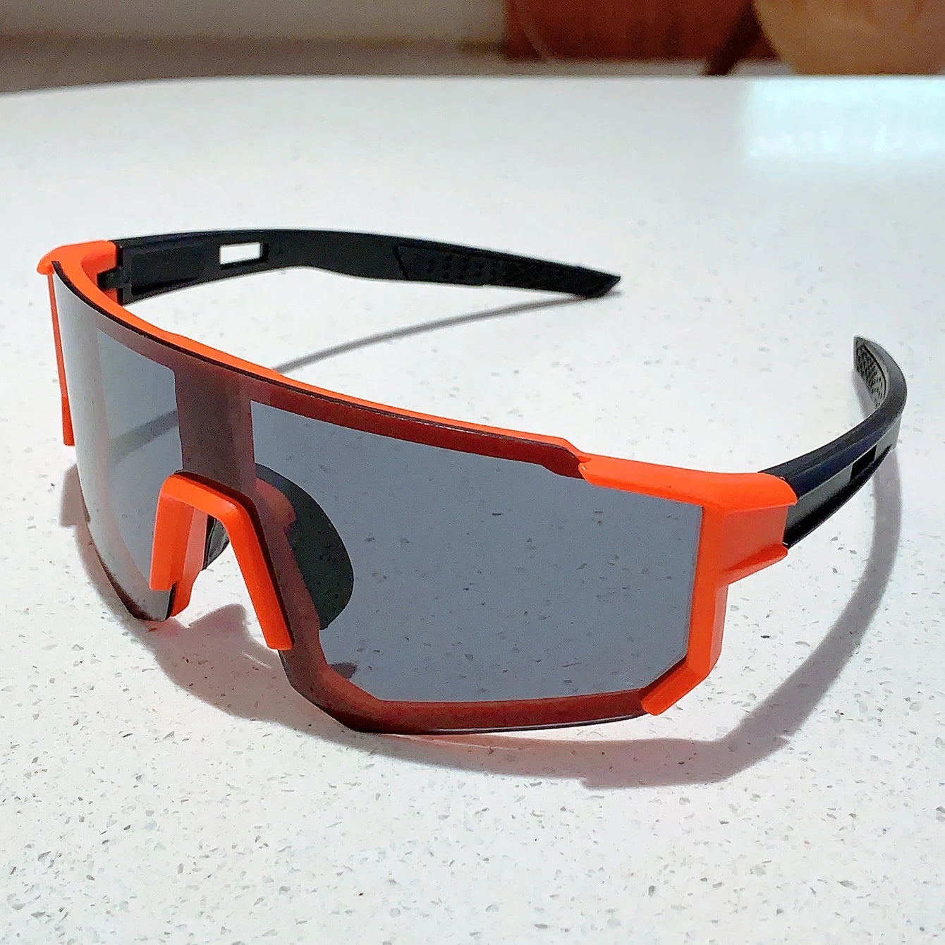 KAMMP Trendy Cycling Goggles Oversized Decor Women's Sports Anti UV Sunglasses Men's Outdoor Brand Design Sun Glasses for Hiking