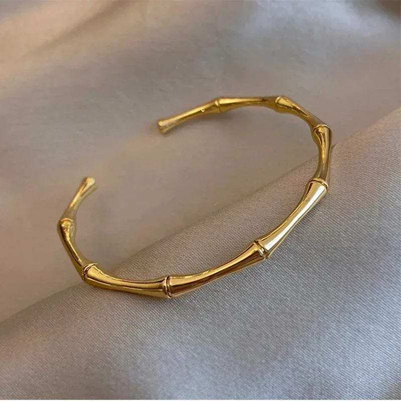 2024 New Simple Twisted Stainless Steel Open Bangles for Men Women Delicate Silver Color Cuff Bracelet Fashion Party Jewelry - Live Store 4U
