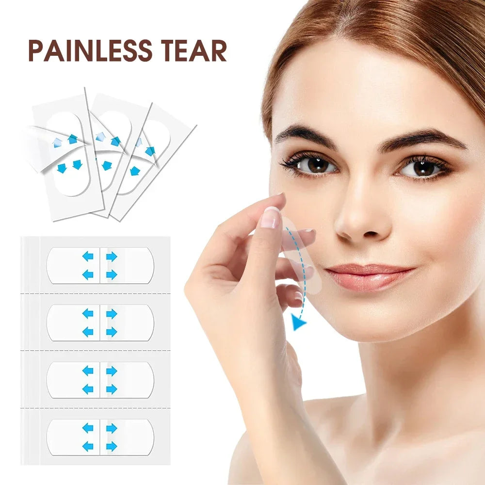 40/240/400Pcs Face Lift Tapes Invisible Face Lift Sticker Wrinkle Removal Stickers Tighten Chin Fade Fine Lines Shape V-Shaped