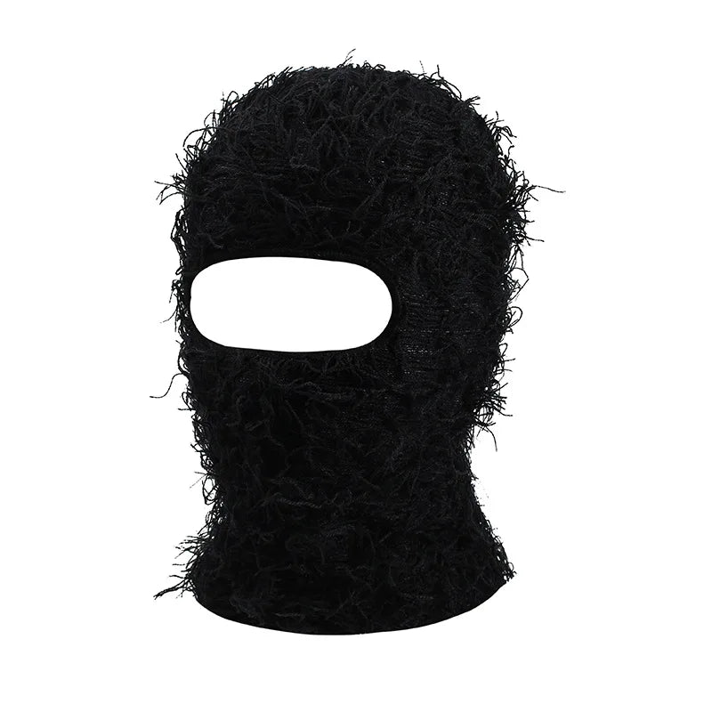 Balaclava Distressed Knitted Full Face Ski Mask for Men Women Beanies Hats Skullies Camouflage Winter Warm Bonnet Windproof Hats - Live Store 4U