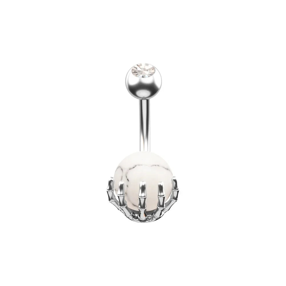 1pc 14G Belly Button Rings Navel Nombril Piercing Stainless Steel Belly Rings Women CZ Body Piercing Crystal Belly Rings Jewelry
