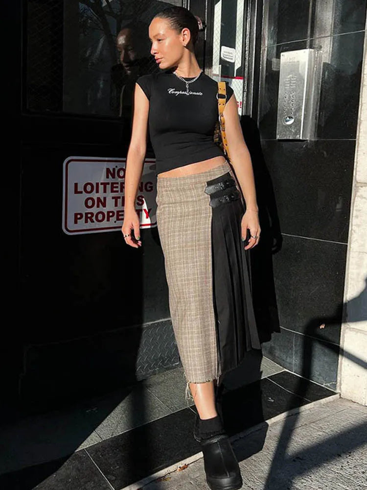 Y2k Streetwear Crop Tops Letter Print Black Tees Short Sleeve Graphics T Shirt Womens 2023 - Live Store 4U