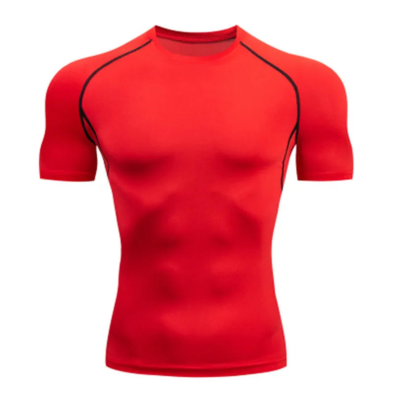 Men's T Shirt Outdoor Training Fitness Gym Jogging Running Sweatshirt Bat/-Man Compression Shirts Tight Elastic Breathable - Live Store 4U