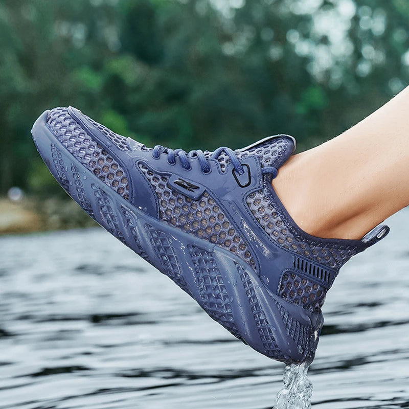 Fashion Men's Sneakers Lightweight Running Shoes 2025 Summer Mesh Brand Sneakers Breathable Casual Shoe Comfortable Men's Tennis