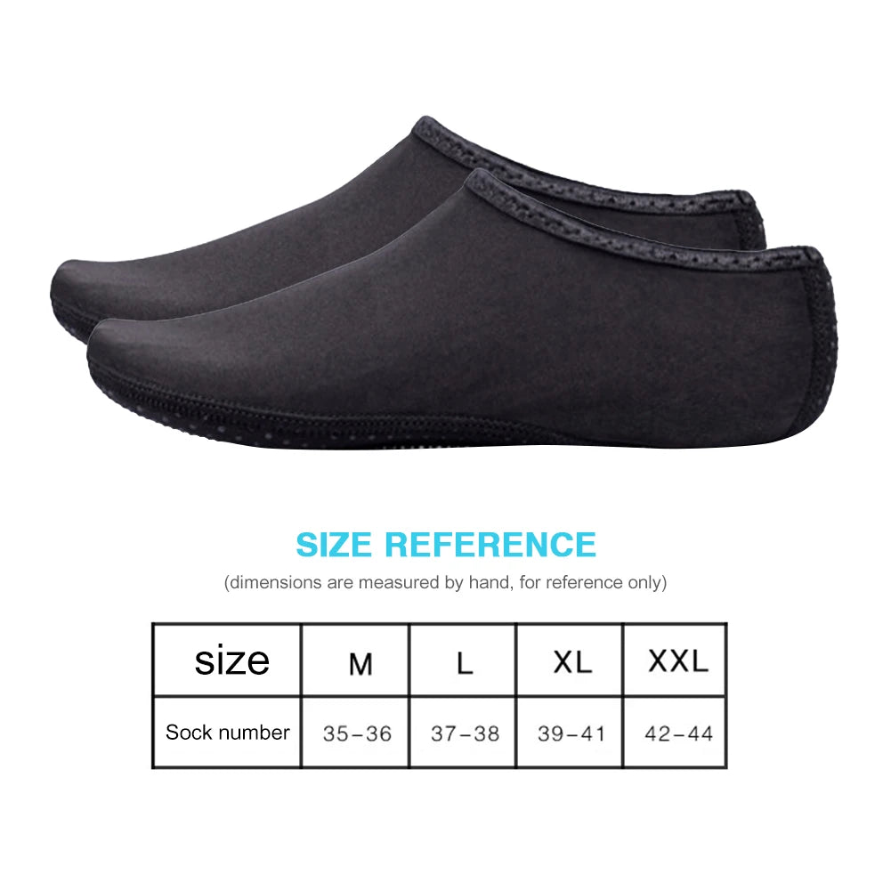 Aqua Diving Sockses Swimming Diving Socks Slipper Non-Slip Water Shoes Summer Beach Sandal Flat Shoe For Water Sports Women Men