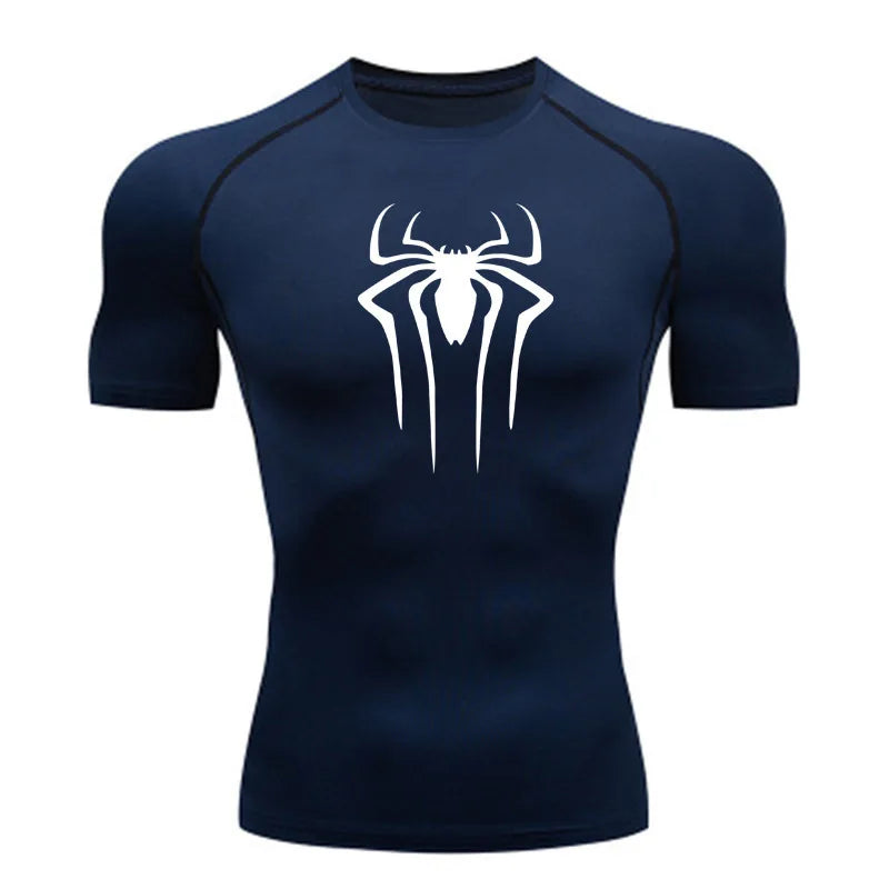 New Compression Shirt Men Fitness Gym Super Hero Sport Running T-Shirt Rashgard Tops Tee Quick Dry Short Sleeve T-Shirt For Men - Live Store 4U
