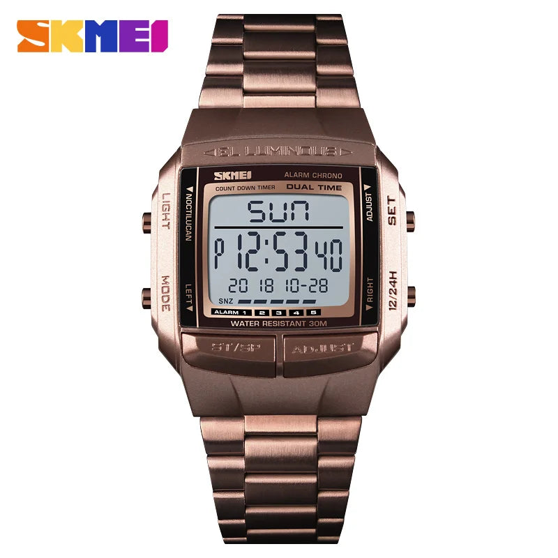 SKMEI 1381 Electronic Watch For Men Luxury Waterproof LED Digital Wristwatches Military Sport Mens Clock 1328 Reloj Masculino