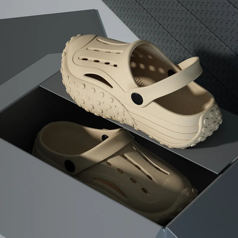 Evshine Unisex Sandals EVA Men Sandals Outdoor Beach Slippers Sandals Summer Fashion Men Slippers Casual Breathable Fishing Shoe