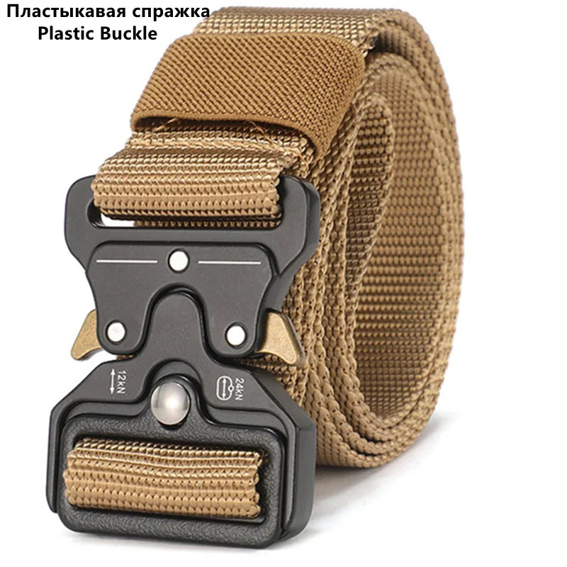 Men's Belt Outdoor Hunting Tactics Belt Multi functional Buckle Nylon Belt High Quality Marine Corps Canvas Belt - Live Store 4U