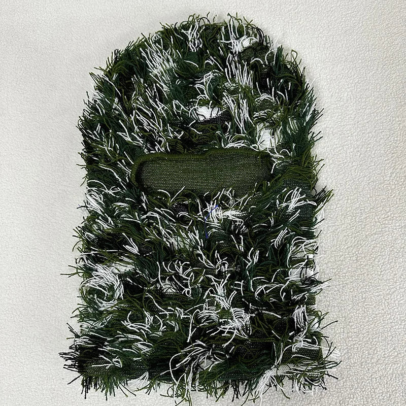 Balaclava Distressed Knitted Full Face Ski Mask for Men Women Beanies Hats Skullies Camouflage Winter Warm Bonnet Windproof Hats - Live Store 4U