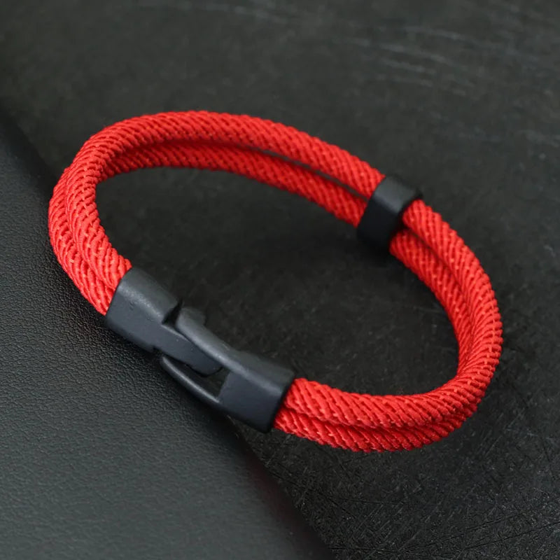 New Fashion Men Bracelet Thread Double Layer Detachable Matching Stackable Braslet Leisure Accessories Hombre Erkek Bileklik - Live Store 4U