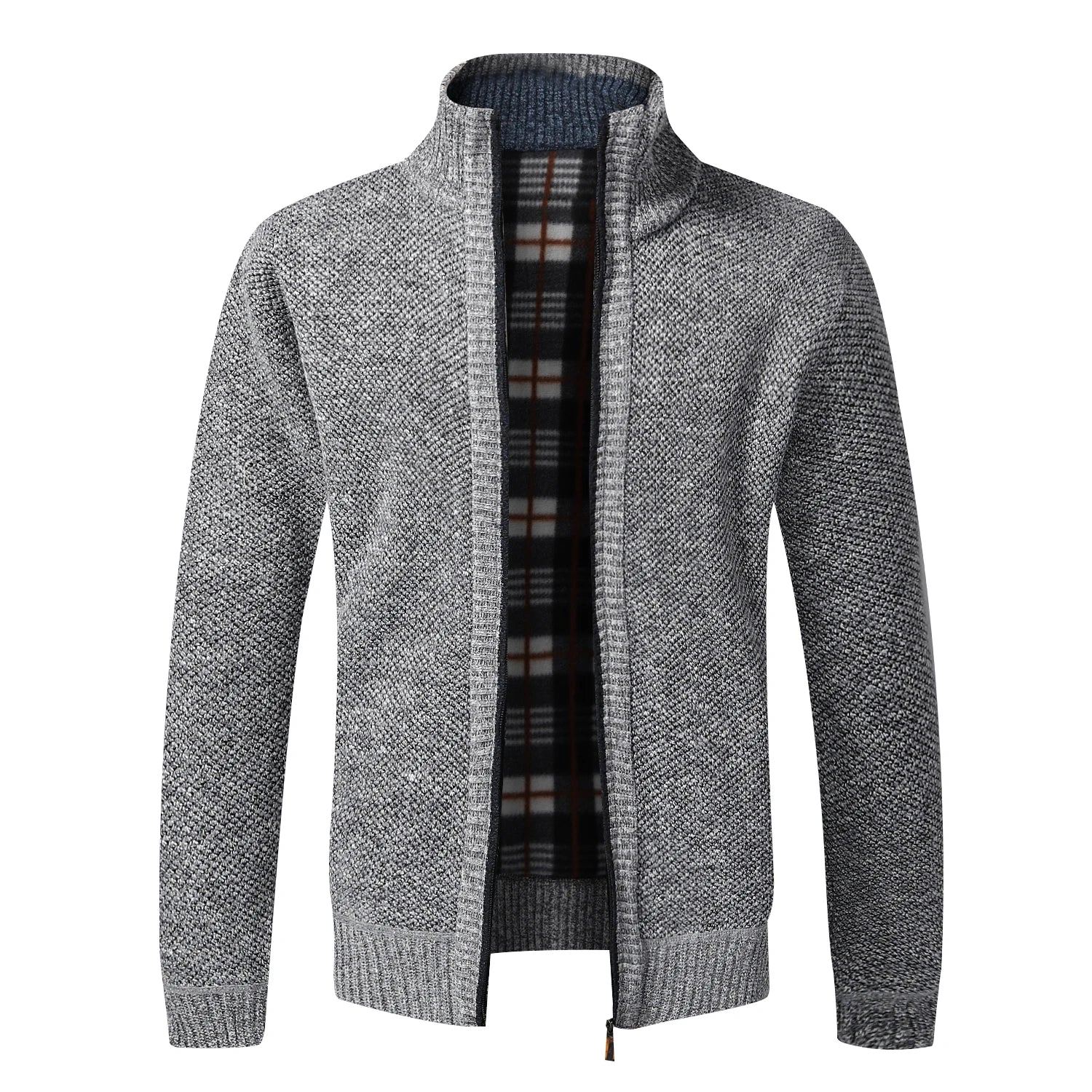 Autumn Winter Warm Cardigan Men Fleece Sweaters Full Zip Jackets Slim Fit Luxury Brand Knitted Sweater Coat American Jersey - Live Store 4U