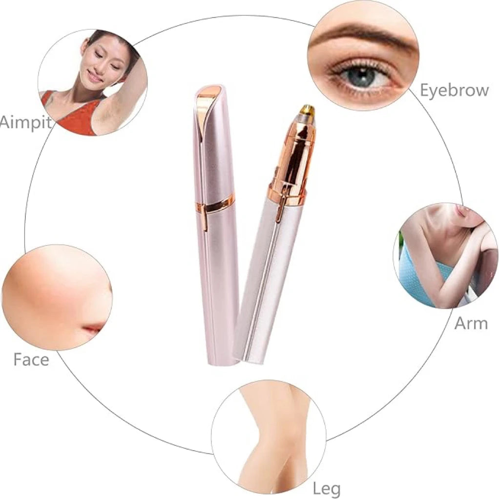 Eyebrow Trimmer for Women, Battery Eyebrow Hair Remover, Painless Electric Razor,Eye Brow and Face Epilator Hair Removal