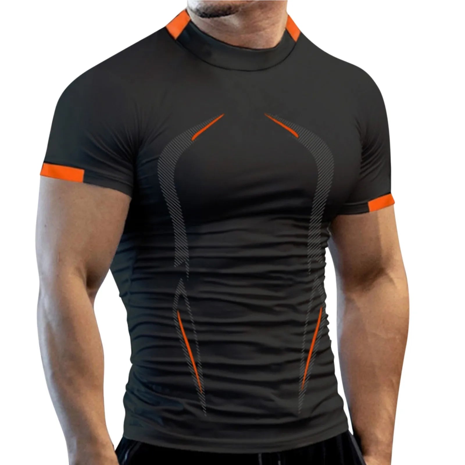 New Summer Gym Breathable T Shirt Men Quick Drying Jogging TShirt Men Training Tees Fitness Tops Running T-shirt - Live Store 4U