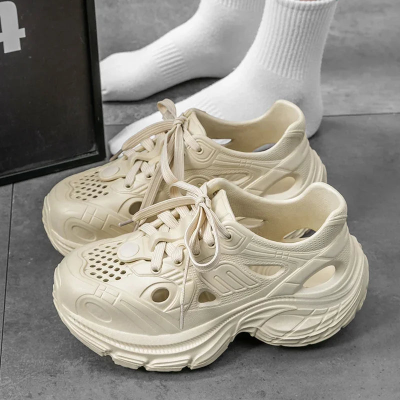 2025 Summer New Fashion Breathable Chunky Sneakers Women EVA Non Slip Wading Platform Shoes Woman Outdoor Thick Sole Sports Shoe