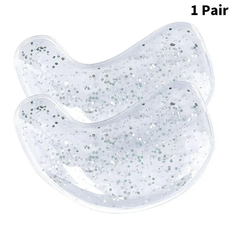 Gel Eye Bag Patch Reusable Gel Eye Ice Pack Hot Cold Eye Patches Reusable Gel Eye Cooler Heater Patches Relieves Puffiness