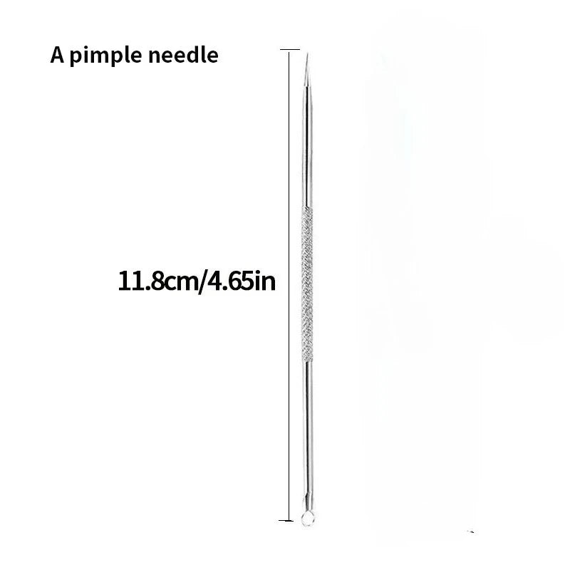 Acne Needle Blackhead Cell Clip Suit Double-Headed Acne Needle Acne Acne Removal Needle Tweezers Precision Acne Clip Acne Tool