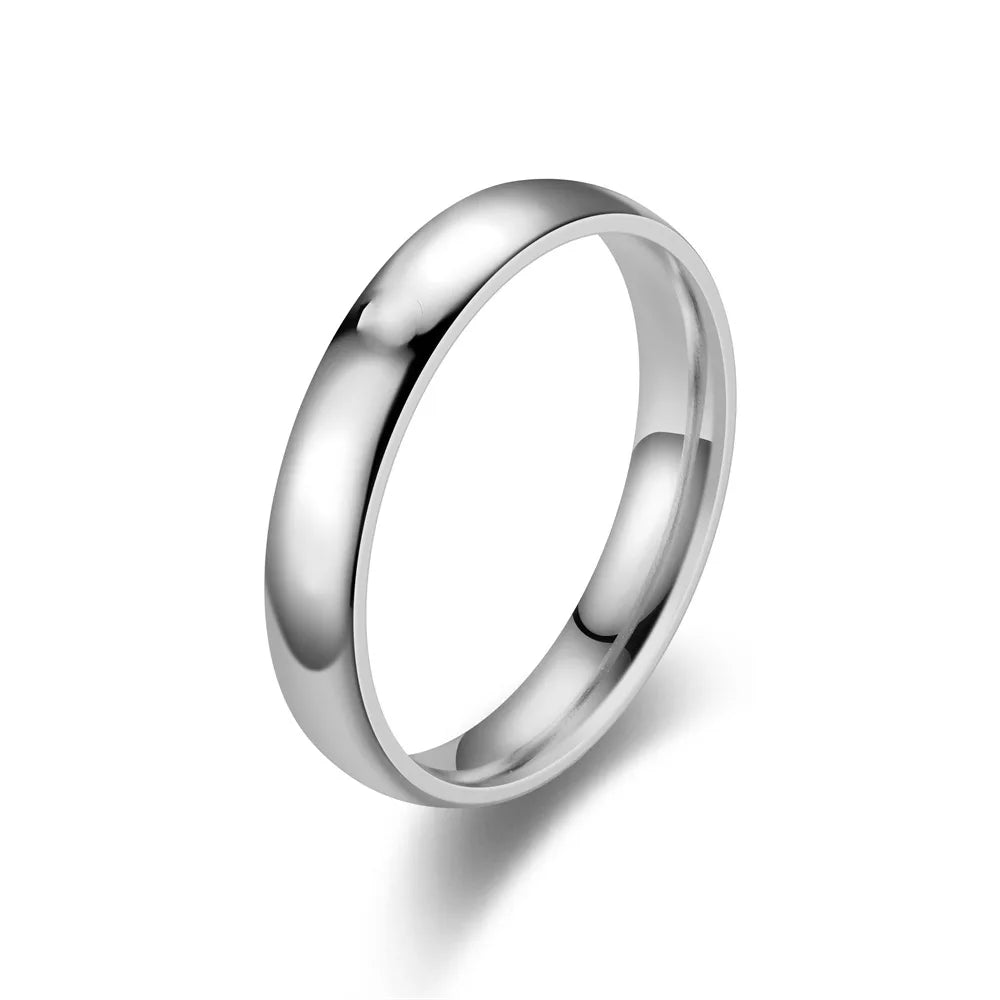 Fashion Charm Jewelry Ring for Men Women Stainless Steel Black Rings Wedding Engagement High Quality Matte Male Accessory - Live Store 4U