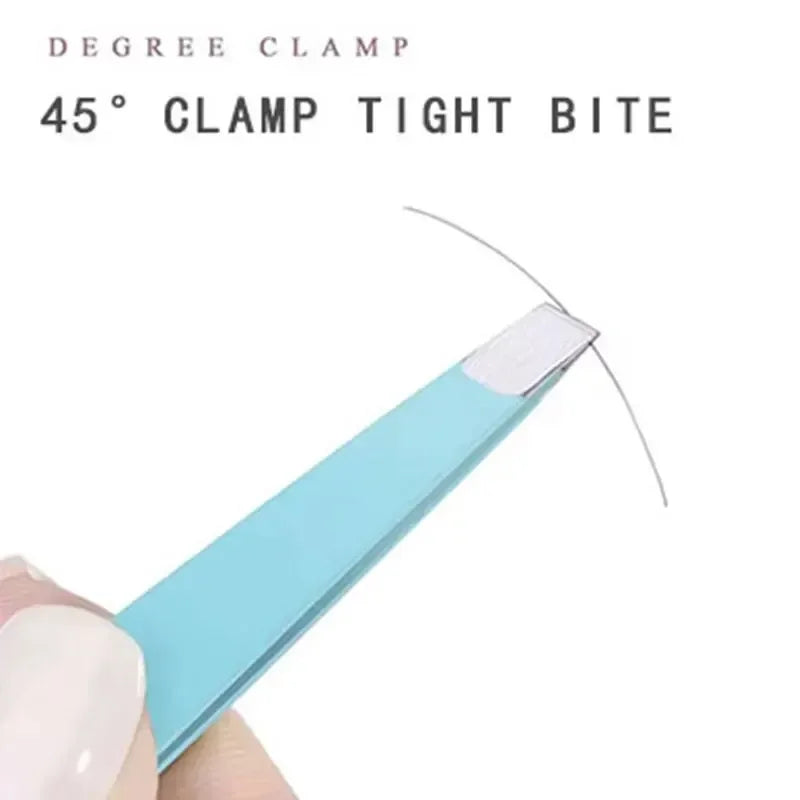 PcsEyebrow Tweezers, Stainless Steel Eyebrow Tweezers with Leather Casing-Facial Hair, Debris and Ingrown Hair Removal