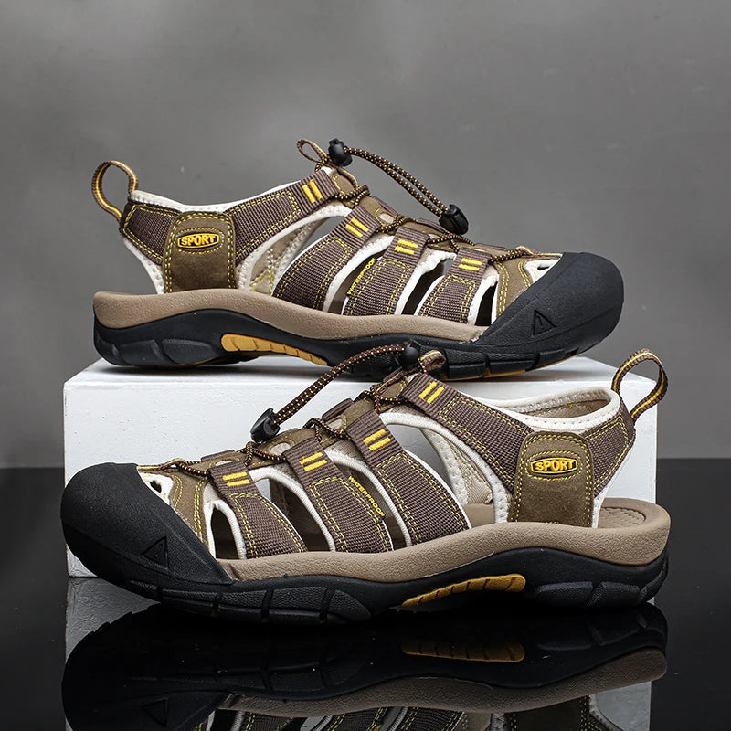 Men's Shoes Outdoor Non Slip Men's Hiking Shoes Lightweight Comfortable Casual Sandals Summer Large Breathable Water Shoes