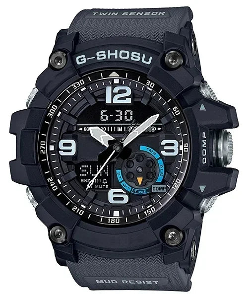 GG Digital Sports Electronic Unisex Watch Small Mud King LED Dual Display World Time Large Dial Full Function