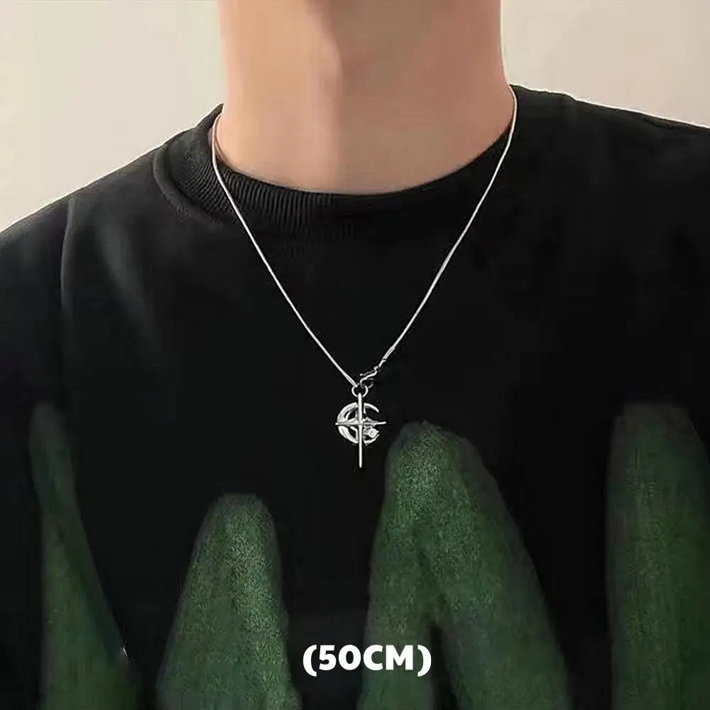 Hip Hop Zircon Star Double Layer Necklace For Men Women Trend Charm Titanium Steel Pendant Chain Unisex Jewelry Wholesale - Live Store 4U