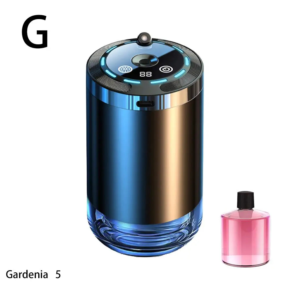 Car Perfume Diffuser Device Intelligent Auto Interior Decoration Humidifier Ambient Light Rechargeable Aroma Diffuser Ornament