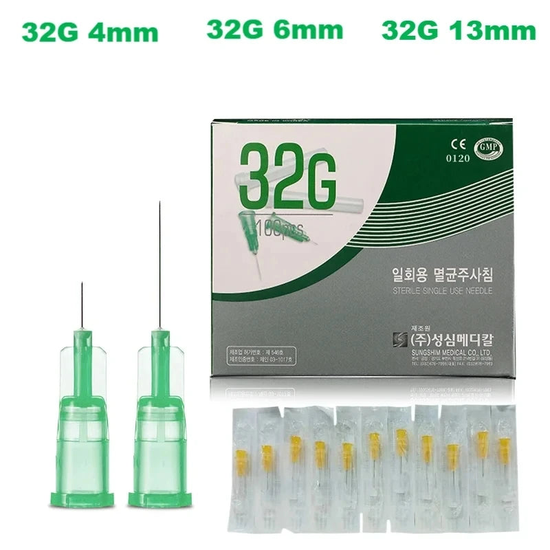 30G x4mm, 30G x13mm, 30G x25mm  Korean genuine painless beauty ultra-fine disposable tools