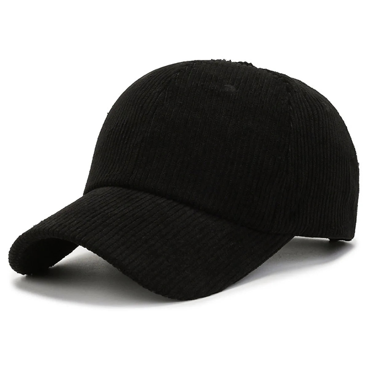 Fashion Suede Baseball Cap Men and Women Autumn and Winter Solid Retro Corduroy Hat Hip Hop Hat Unisex Street Adjustable Sun Hat