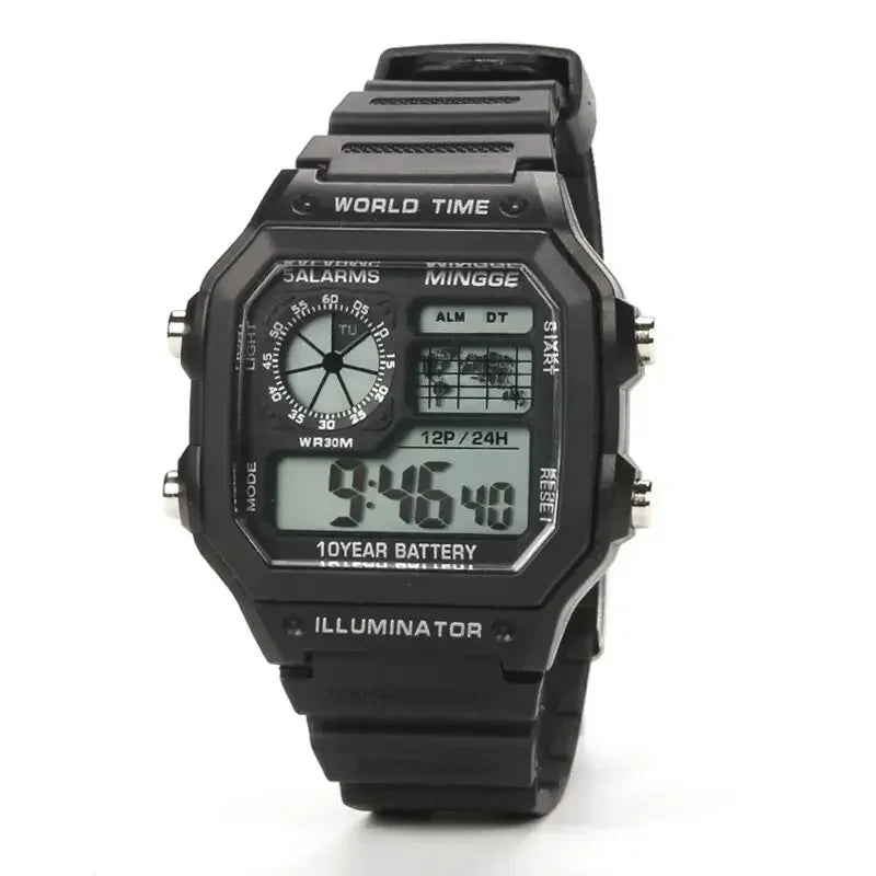 Digital Mens Watches Sports Luminous Chronograph Waterproof Ultra-thin Male Electronic Wrist Watches Relogio Masculino Hombre