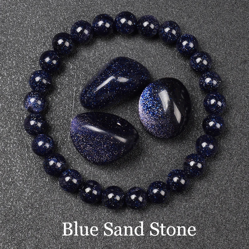 Natural Golden Obsidian Stone Beads Bracelet Men Women Golden Light Rainbow Obsidian Raw Stone Round Bead Natural Energy Jewelry - Live Store 4U