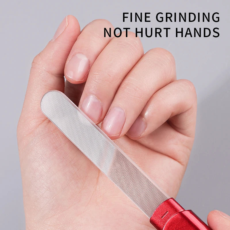 Professional Glass Nail File Buffer Nano - Supplies Stylist Tech Manicure Accessories Tools Material Products