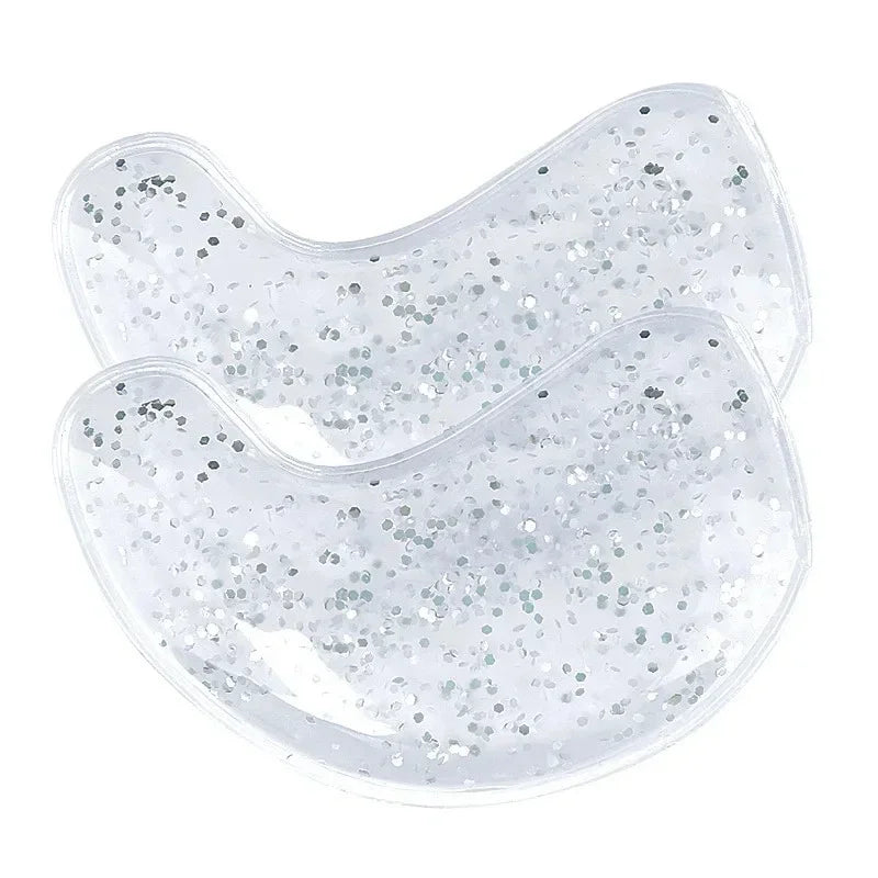 2pcs Reusable Cooling Gel Eye Pads, Hot Cold Therapy for Dark Circles & Puffy Eyes, Relief Gel Eye Mask, Portable for Travel
