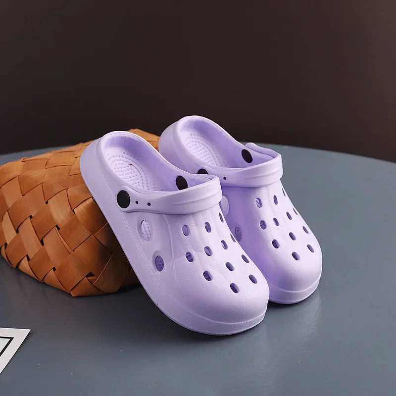 Mens Summer Beach Sandals Unisex Casual Garden Clogs Outdoor Wide Toe CR Sandals for Ladies Non Slip House Shower Slippers