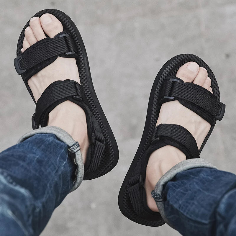 Summer Men Sandals Large Size49-50 for Mens Casual Outdoor Sandals Outdoor Breathable Beach Roman Slippers ﻿